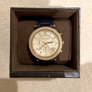 Michael Kors Gold and Navy Watch